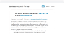 Desktop Screenshot of landscapematerialsforless.com
